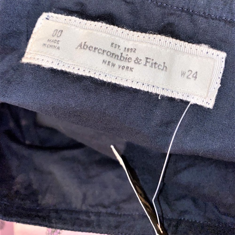 New With Tags Aberccrombie & Fitch Size 00 Dark Blue/Black Lace Like Min… - Picture 13 of 15